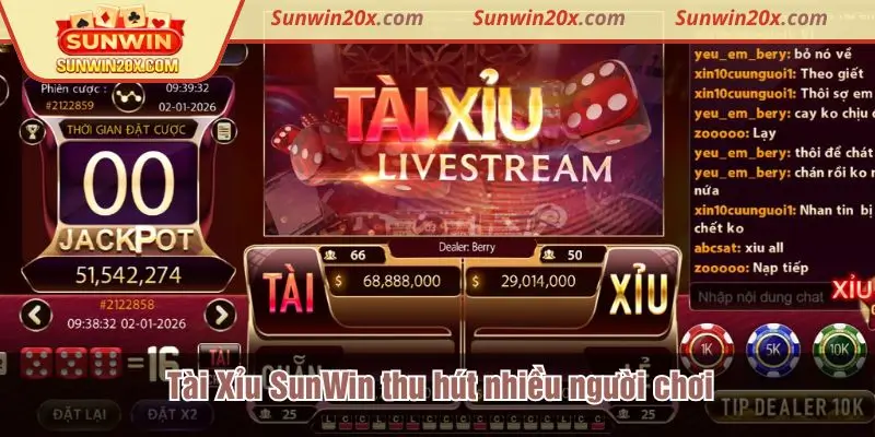 Tài Xỉu Sunwin thu hút đông đảo người chơi