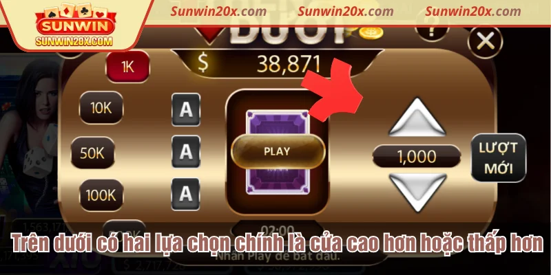 Trên dưới có hai lựa chọn chính là cửa cao hơn hoặc thấp hơn